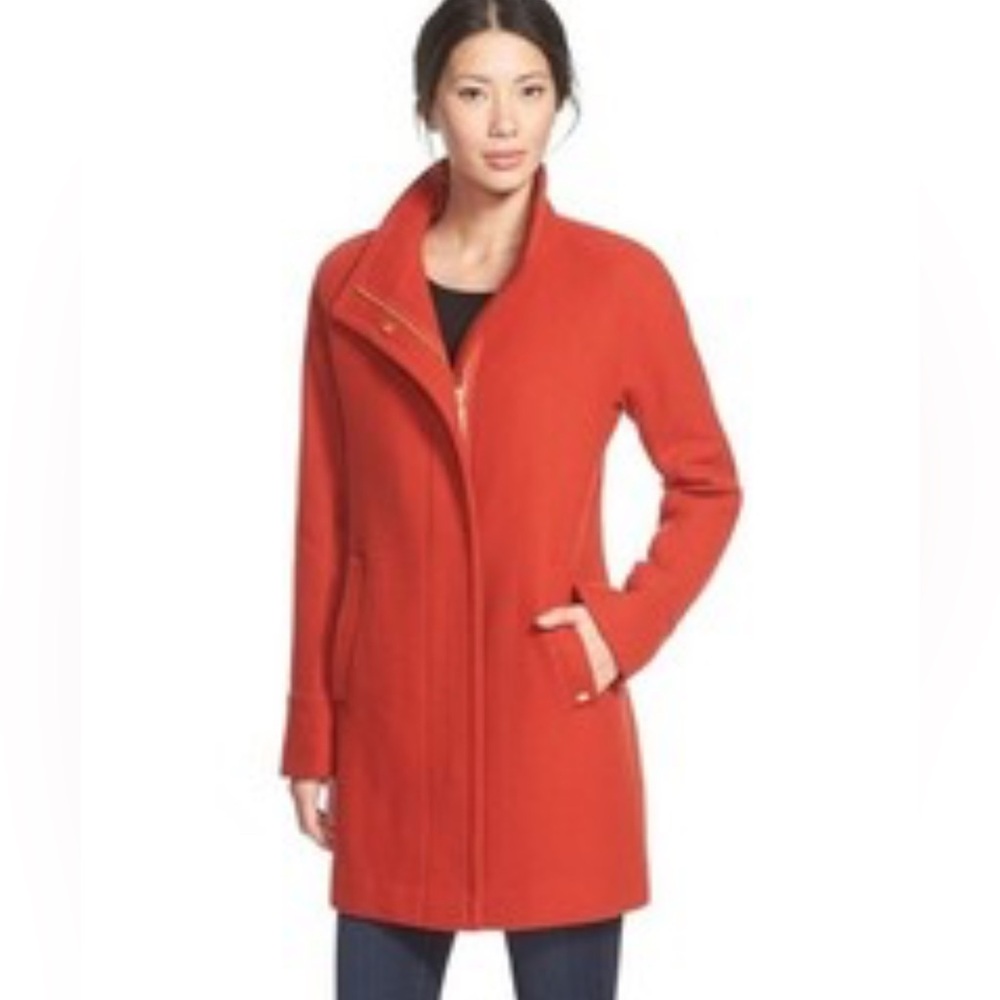 J. Crew Women's Orange Trench-Style Coat